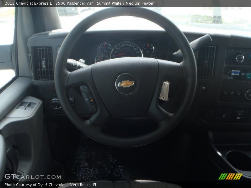 Summit White / Medium Pewter 2013 Chevrolet Express LT 3500 Passenger Van