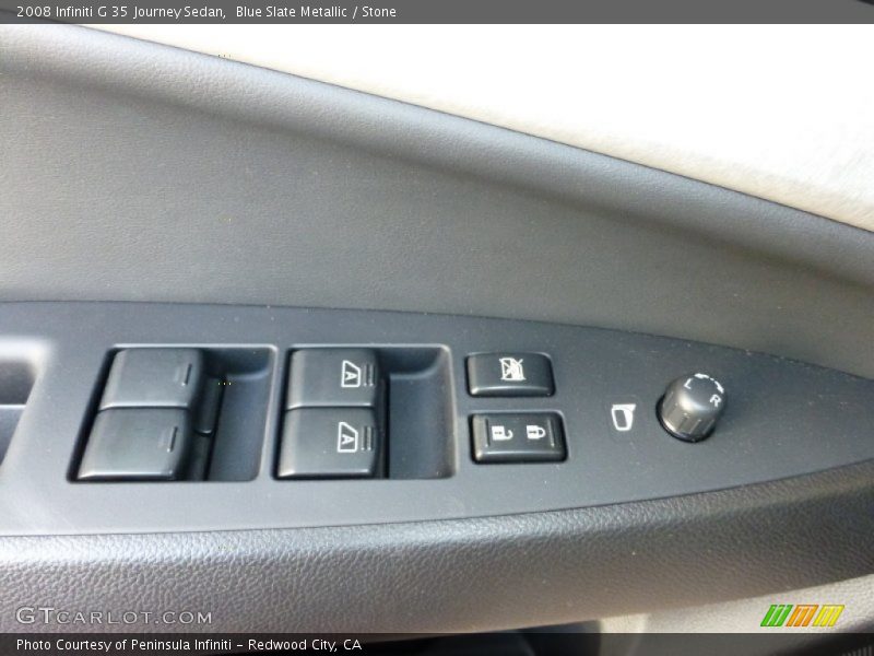 Blue Slate Metallic / Stone 2008 Infiniti G 35 Journey Sedan