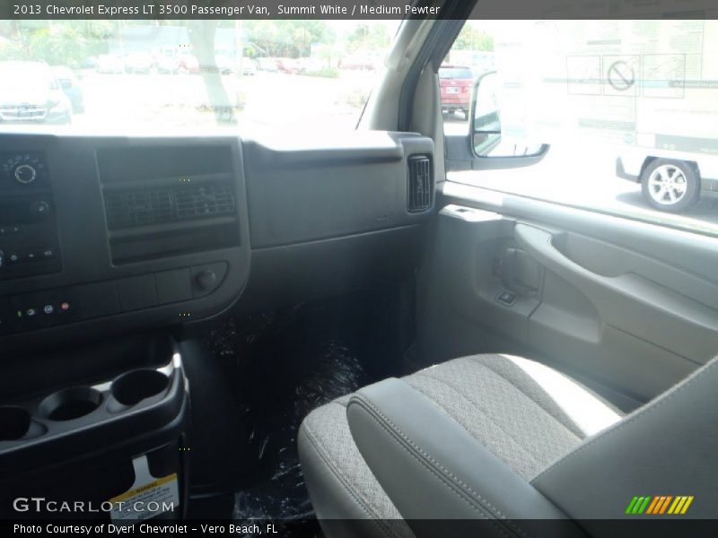 Summit White / Medium Pewter 2013 Chevrolet Express LT 3500 Passenger Van