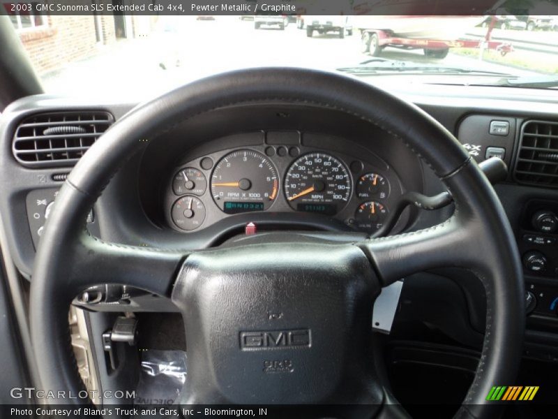 Pewter Metallic / Graphite 2003 GMC Sonoma SLS Extended Cab 4x4