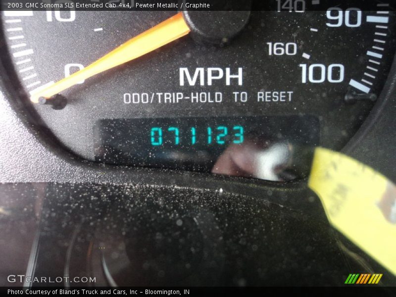 Pewter Metallic / Graphite 2003 GMC Sonoma SLS Extended Cab 4x4