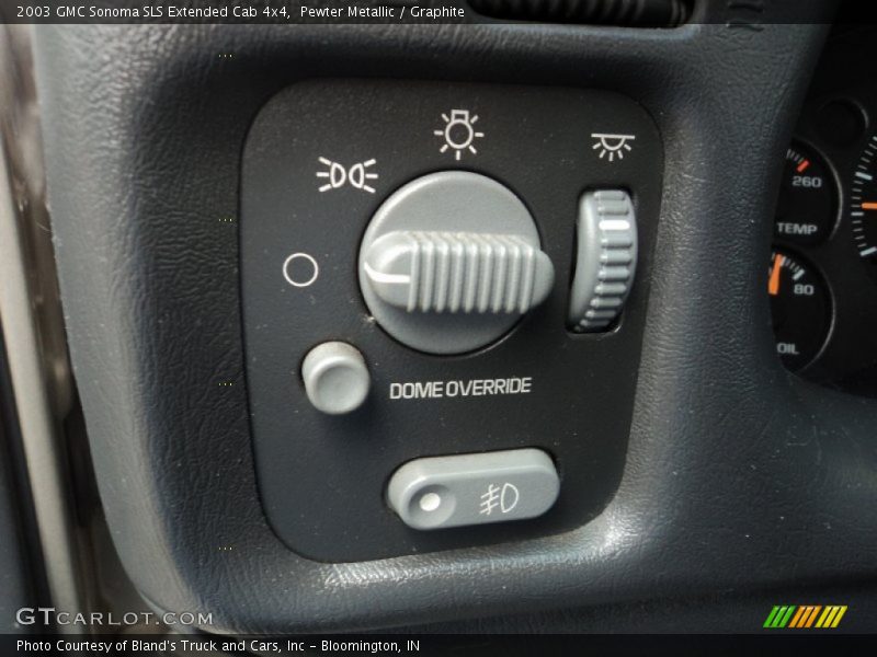 Pewter Metallic / Graphite 2003 GMC Sonoma SLS Extended Cab 4x4
