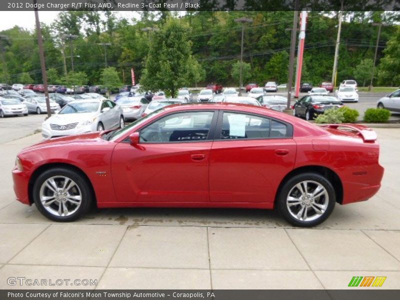 Redline 3-Coat Pearl / Black 2012 Dodge Charger R/T Plus AWD