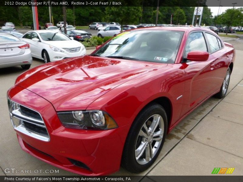 Redline 3-Coat Pearl / Black 2012 Dodge Charger R/T Plus AWD