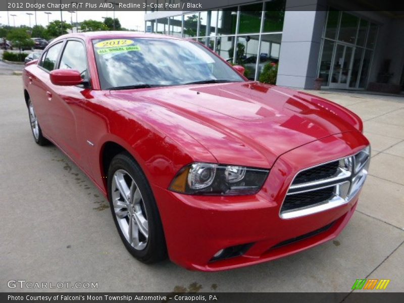 Redline 3-Coat Pearl / Black 2012 Dodge Charger R/T Plus AWD