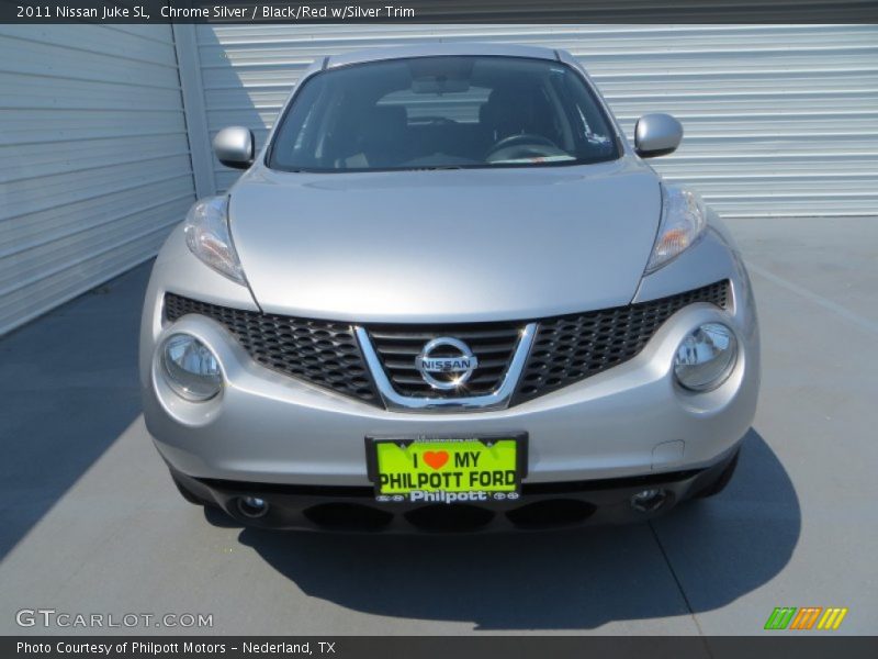 Chrome Silver / Black/Red w/Silver Trim 2011 Nissan Juke SL