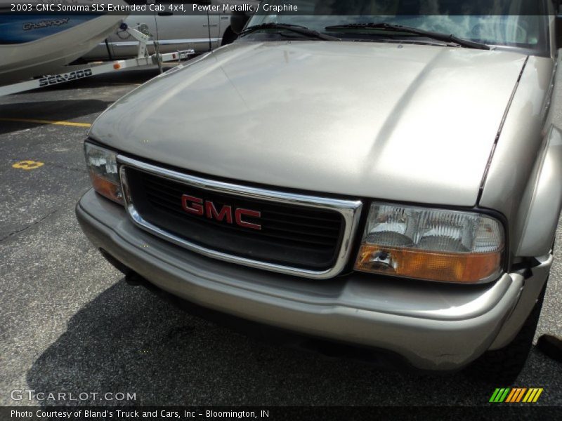Pewter Metallic / Graphite 2003 GMC Sonoma SLS Extended Cab 4x4