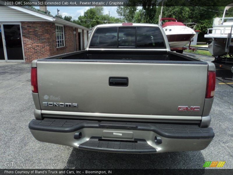 Pewter Metallic / Graphite 2003 GMC Sonoma SLS Extended Cab 4x4