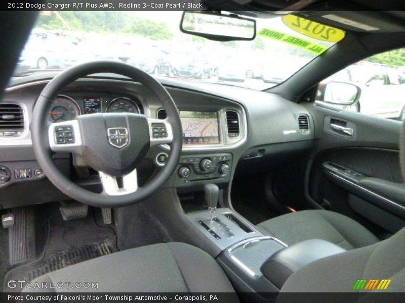 Redline 3-Coat Pearl / Black 2012 Dodge Charger R/T Plus AWD