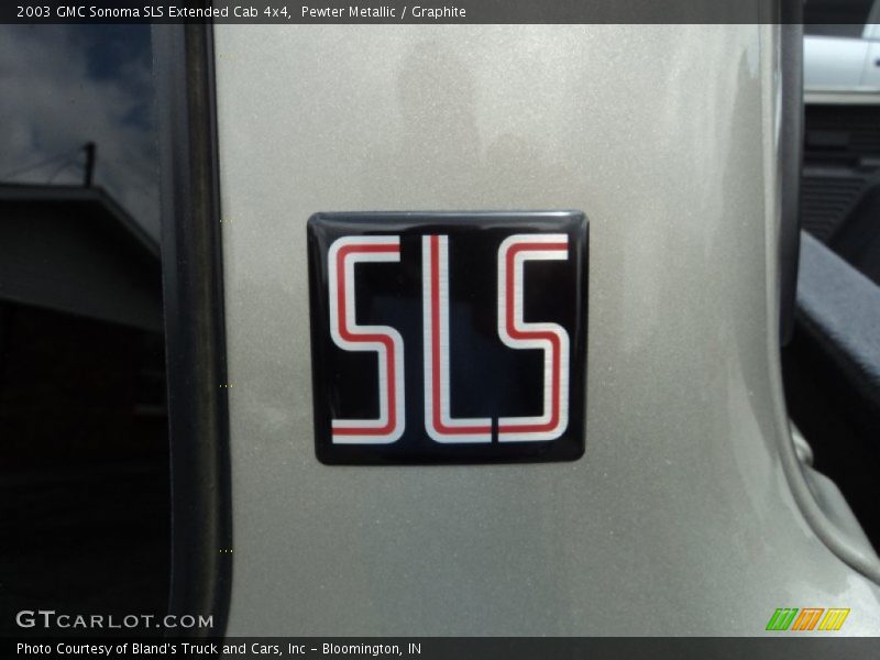 Pewter Metallic / Graphite 2003 GMC Sonoma SLS Extended Cab 4x4