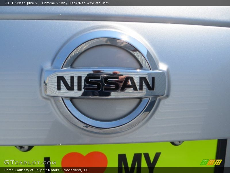 Chrome Silver / Black/Red w/Silver Trim 2011 Nissan Juke SL