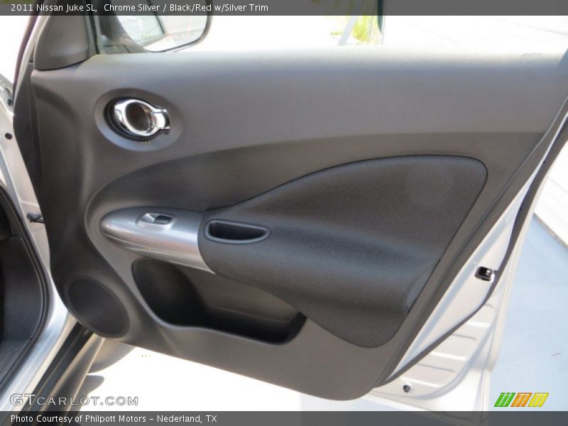 Chrome Silver / Black/Red w/Silver Trim 2011 Nissan Juke SL