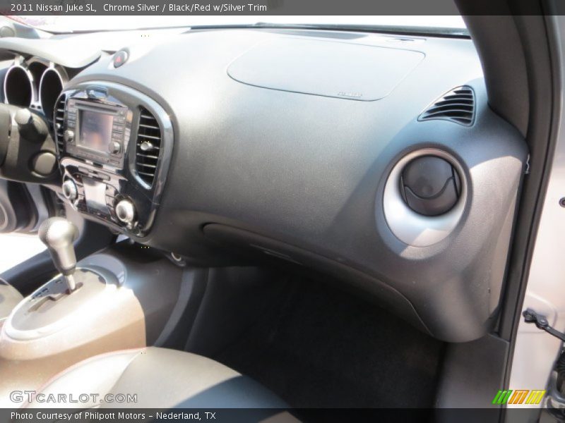 Chrome Silver / Black/Red w/Silver Trim 2011 Nissan Juke SL
