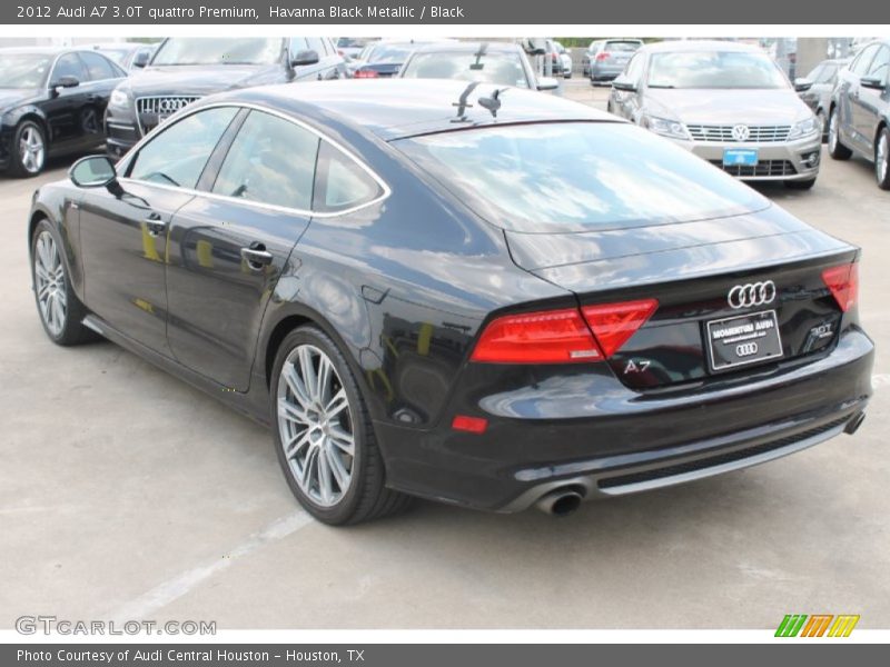 Havanna Black Metallic / Black 2012 Audi A7 3.0T quattro Premium