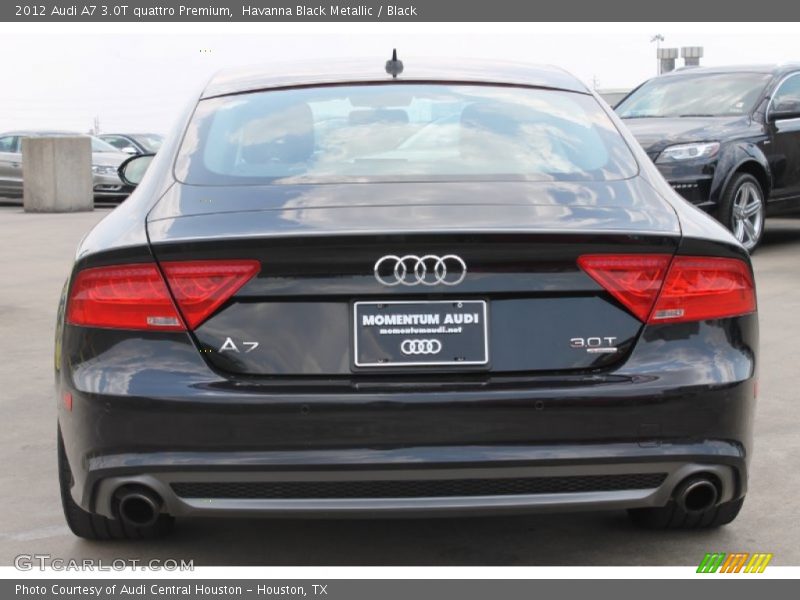 Havanna Black Metallic / Black 2012 Audi A7 3.0T quattro Premium