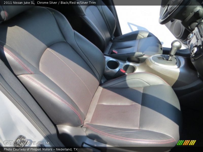 Chrome Silver / Black/Red w/Silver Trim 2011 Nissan Juke SL
