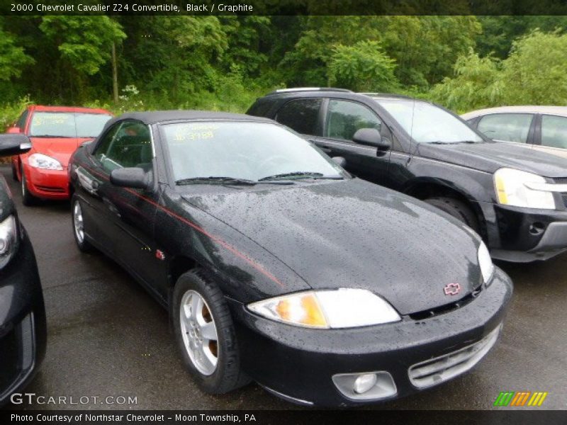 Black / Graphite 2000 Chevrolet Cavalier Z24 Convertible