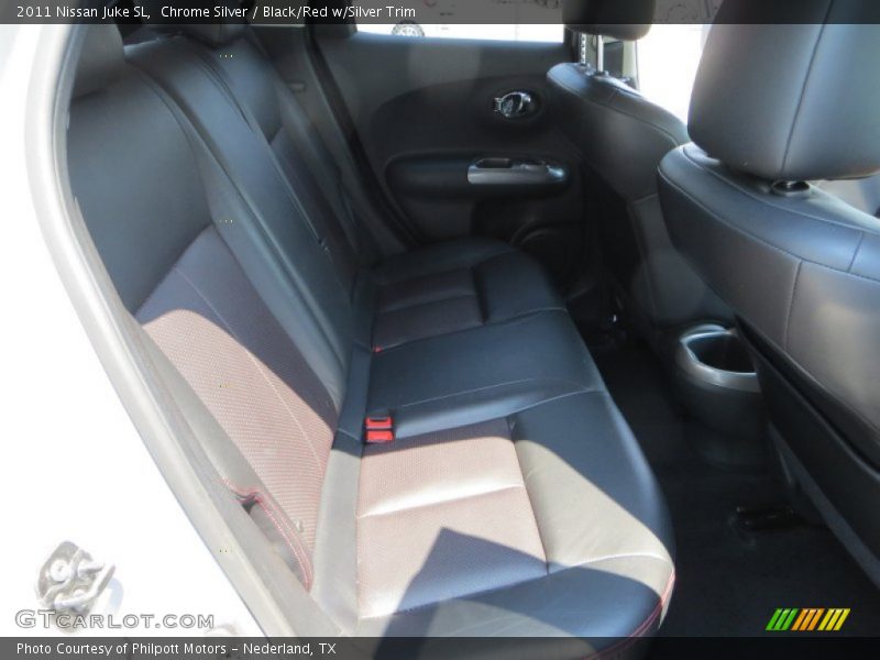 Chrome Silver / Black/Red w/Silver Trim 2011 Nissan Juke SL