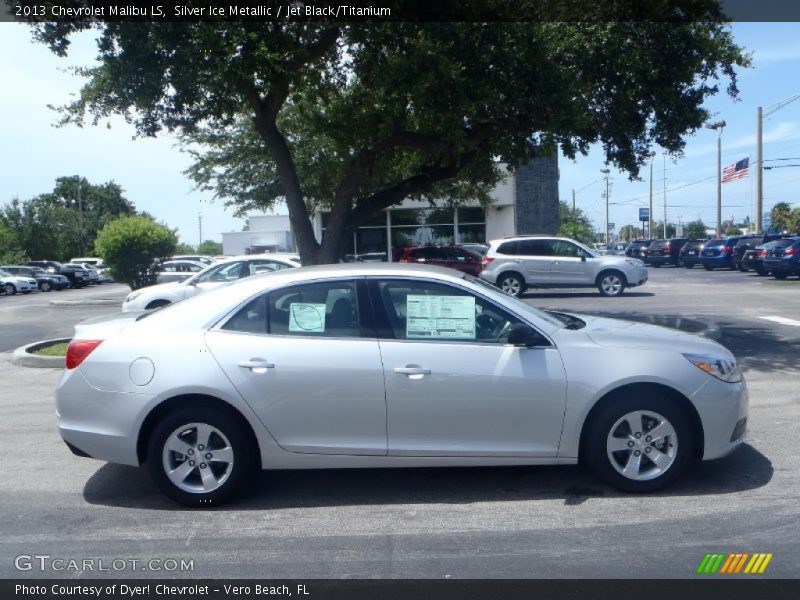 Silver Ice Metallic / Jet Black/Titanium 2013 Chevrolet Malibu LS