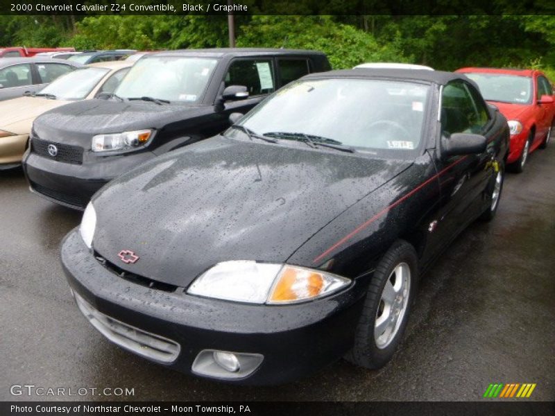 Black / Graphite 2000 Chevrolet Cavalier Z24 Convertible