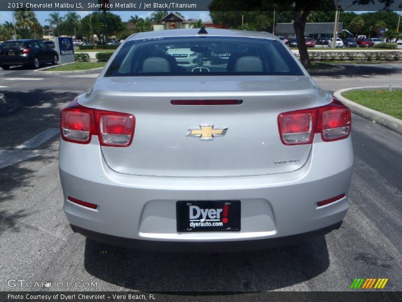Silver Ice Metallic / Jet Black/Titanium 2013 Chevrolet Malibu LS