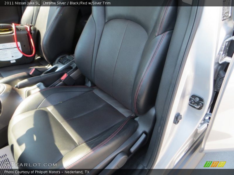 Chrome Silver / Black/Red w/Silver Trim 2011 Nissan Juke SL