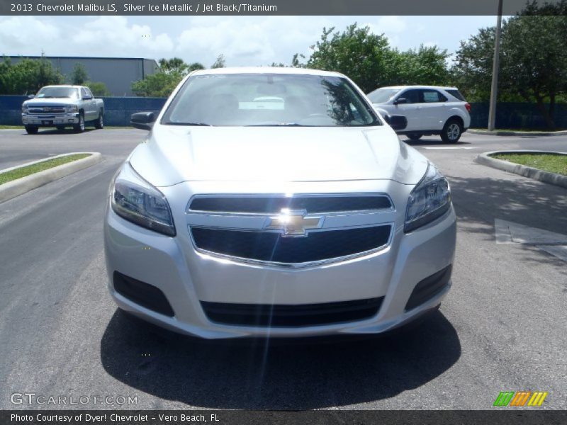 Silver Ice Metallic / Jet Black/Titanium 2013 Chevrolet Malibu LS
