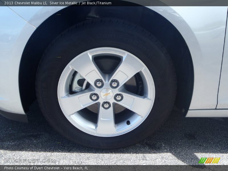 Silver Ice Metallic / Jet Black/Titanium 2013 Chevrolet Malibu LS
