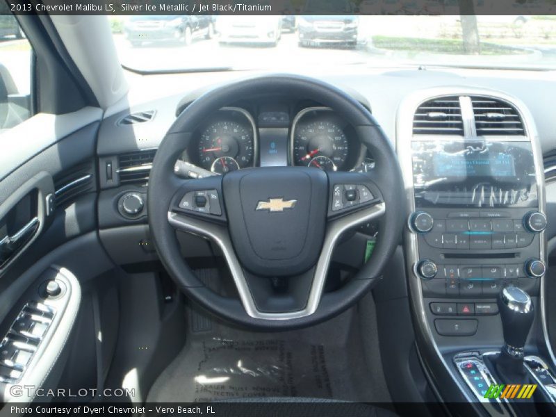 Silver Ice Metallic / Jet Black/Titanium 2013 Chevrolet Malibu LS