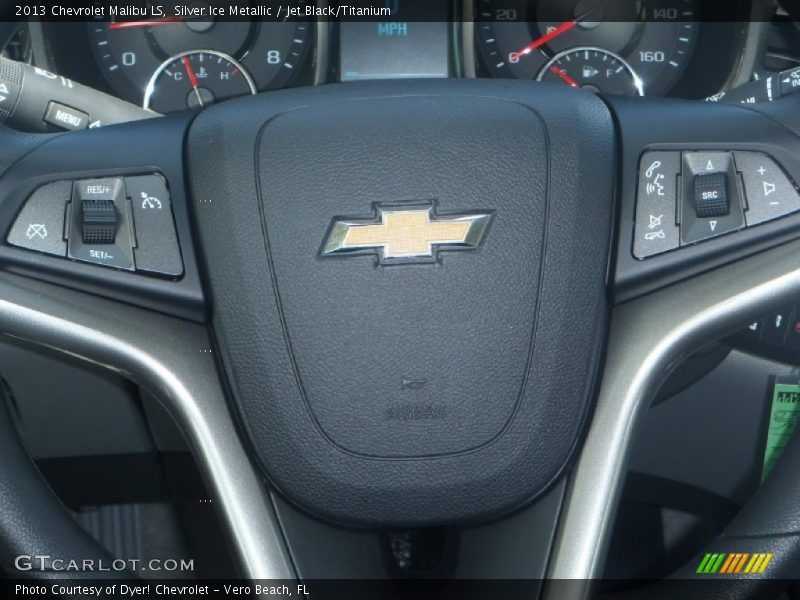 Silver Ice Metallic / Jet Black/Titanium 2013 Chevrolet Malibu LS