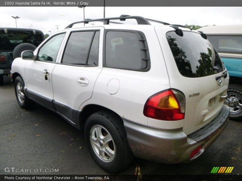 Nordic White / Gray 2003 Hyundai Santa Fe I4