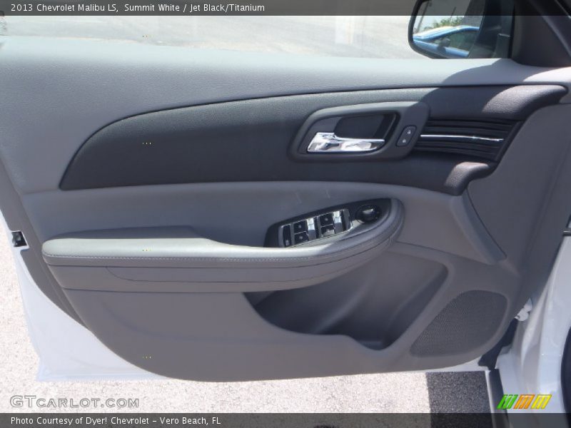 Summit White / Jet Black/Titanium 2013 Chevrolet Malibu LS