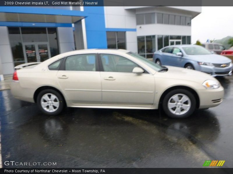 Gold Mist Metallic / Neutral 2009 Chevrolet Impala LT