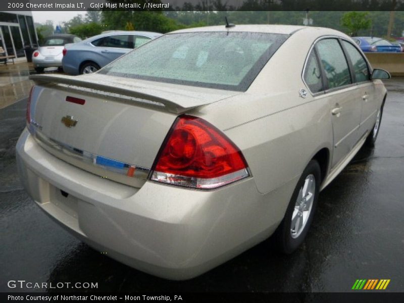 Gold Mist Metallic / Neutral 2009 Chevrolet Impala LT