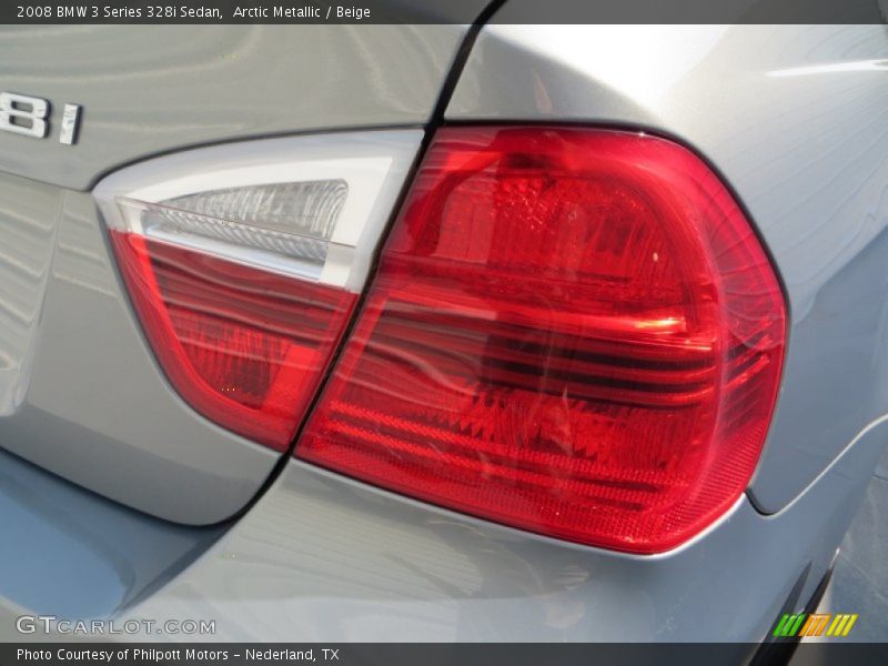 Arctic Metallic / Beige 2008 BMW 3 Series 328i Sedan