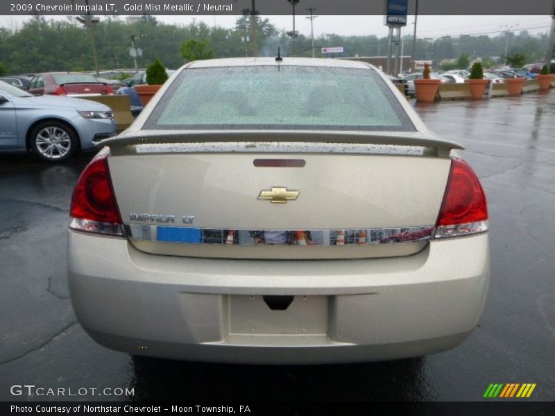 Gold Mist Metallic / Neutral 2009 Chevrolet Impala LT
