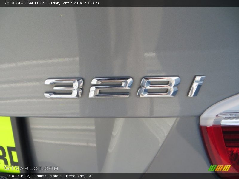 Arctic Metallic / Beige 2008 BMW 3 Series 328i Sedan