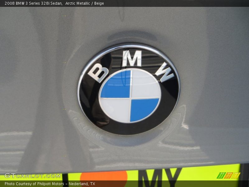 Arctic Metallic / Beige 2008 BMW 3 Series 328i Sedan