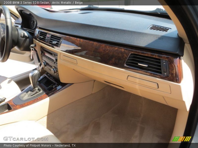 Arctic Metallic / Beige 2008 BMW 3 Series 328i Sedan