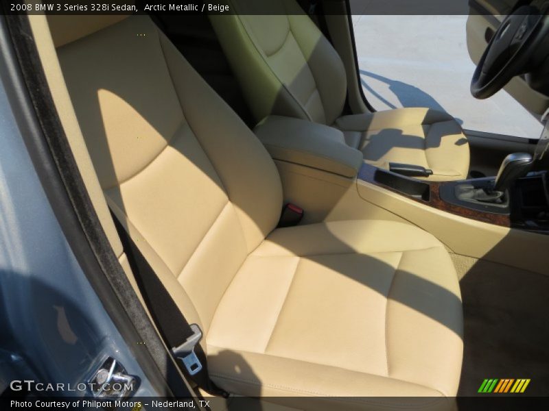 Arctic Metallic / Beige 2008 BMW 3 Series 328i Sedan