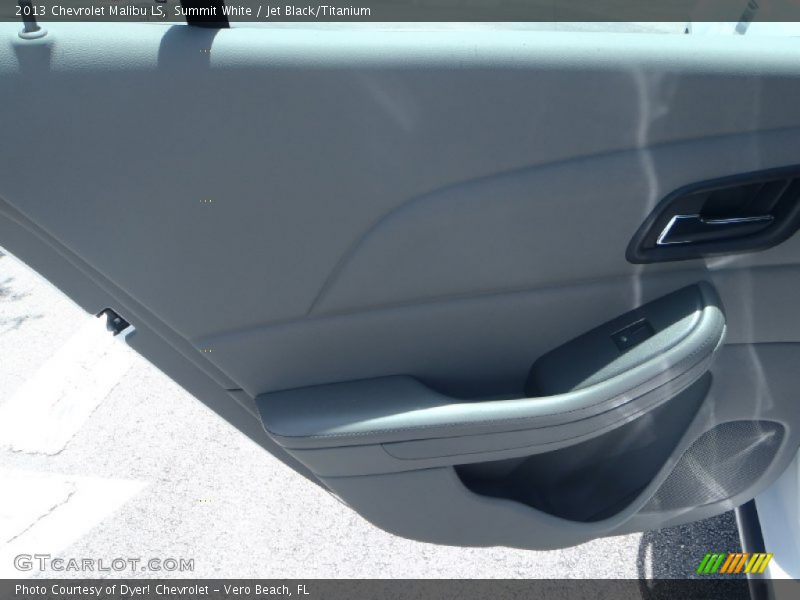 Summit White / Jet Black/Titanium 2013 Chevrolet Malibu LS