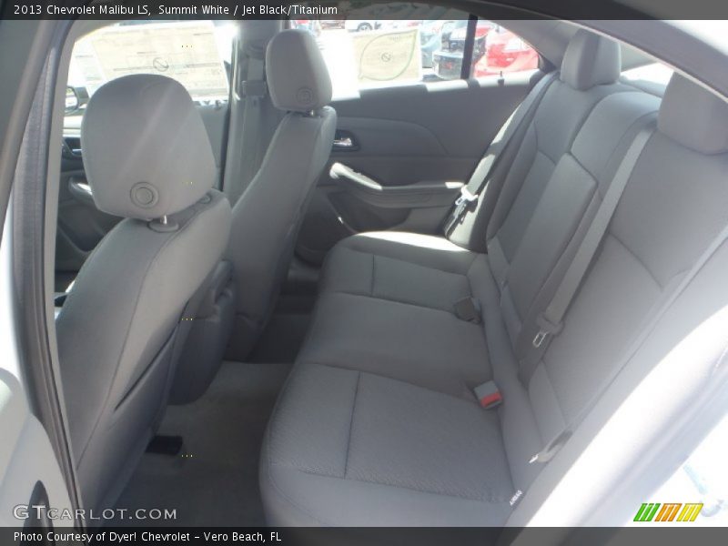 Summit White / Jet Black/Titanium 2013 Chevrolet Malibu LS