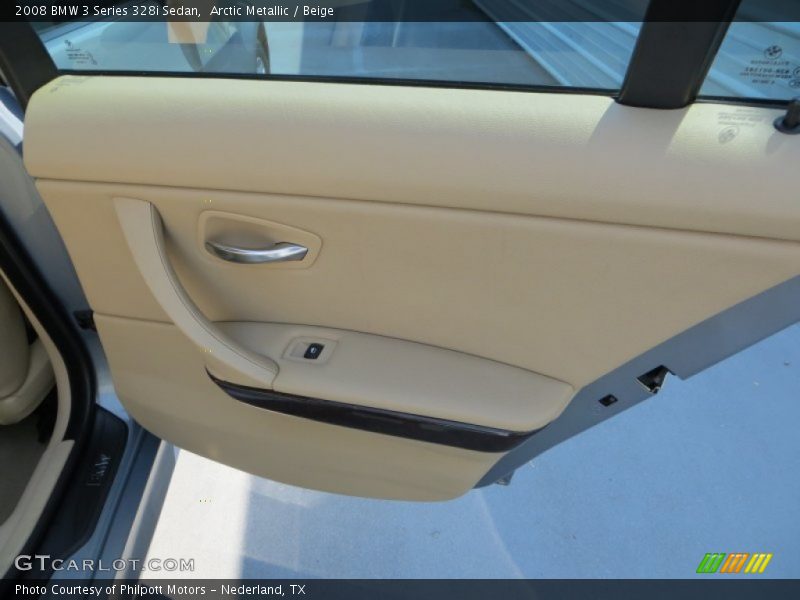 Arctic Metallic / Beige 2008 BMW 3 Series 328i Sedan