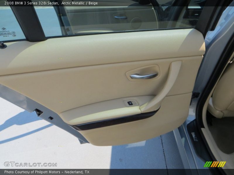 Arctic Metallic / Beige 2008 BMW 3 Series 328i Sedan