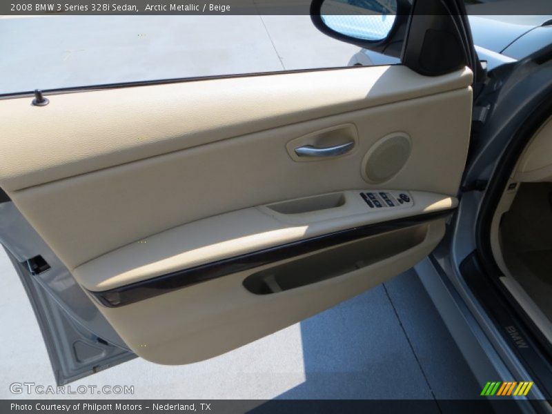 Arctic Metallic / Beige 2008 BMW 3 Series 328i Sedan