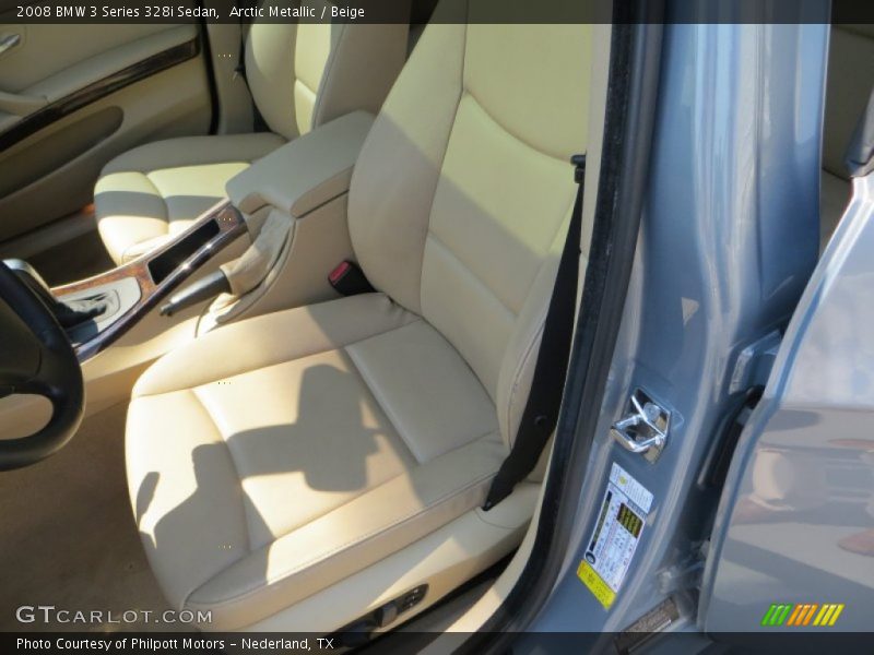 Arctic Metallic / Beige 2008 BMW 3 Series 328i Sedan