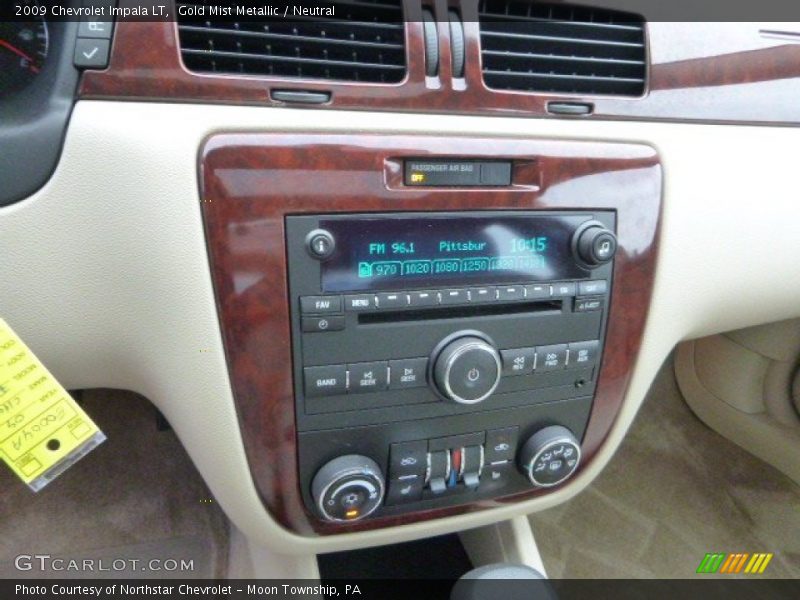 Gold Mist Metallic / Neutral 2009 Chevrolet Impala LT