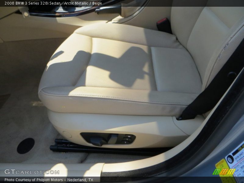 Arctic Metallic / Beige 2008 BMW 3 Series 328i Sedan