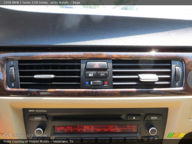 Arctic Metallic / Beige 2008 BMW 3 Series 328i Sedan