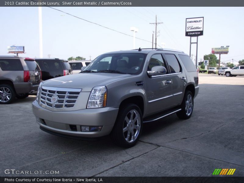 Silver Coast Metallic / Cashmere/Cocoa 2013 Cadillac Escalade Luxury